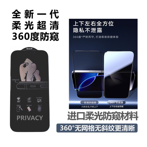 360度柔光超清防窥膜无网格斜纹