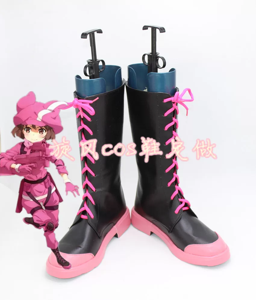 C8256 Sword Art Online Alternative GGO Small Bar Cross -Lotus COS COS обувь