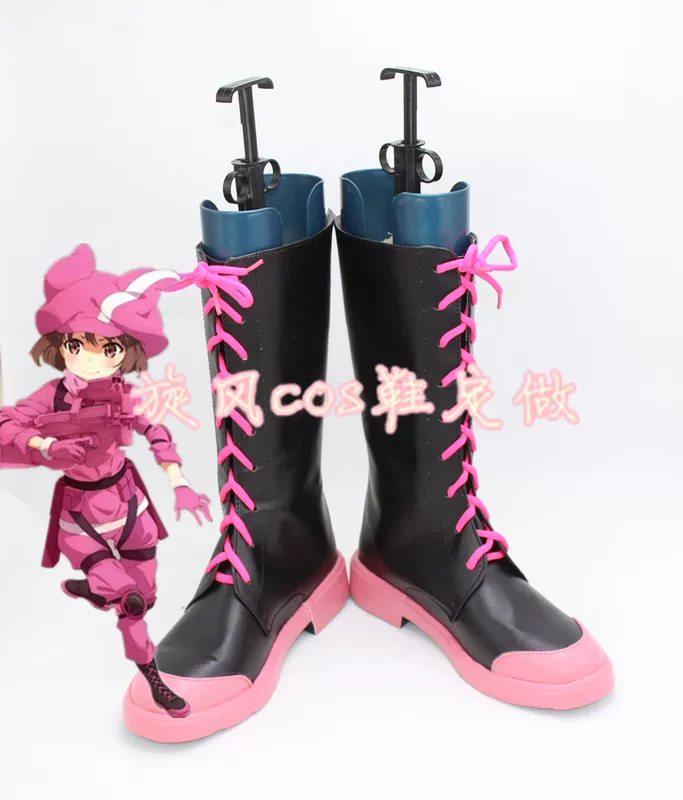 C8256 Sword Art Online Alternative GGO Small Bar Cross -Lotus COS COS обувь