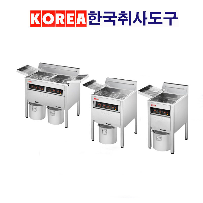 韩国进口林内燃气炸炉Rinnai单双缸油炸炉炸鸡炉炸薯条228328炸锅