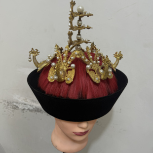 清宫旗头皇后朝服钿子朝冠如懿传延禧攻略头饰剧组道具钿帽帽子