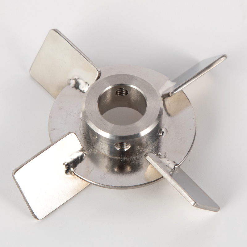 圆盘涡轮四叶片304不锈钢搅拌机叶轮油漆涂料分散推进式搅拌桨叶