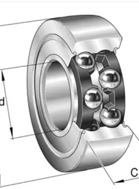 德国iNA滚轮轴承LR5208- 2HRS 2RS 2RSR LR5208NPPU 40*85*30.2