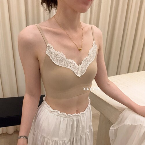 FAFA超薄显小蕾丝无痕美背文胸