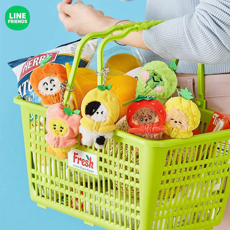 LINE水果钥匙扣公仔可爱便携挂饰