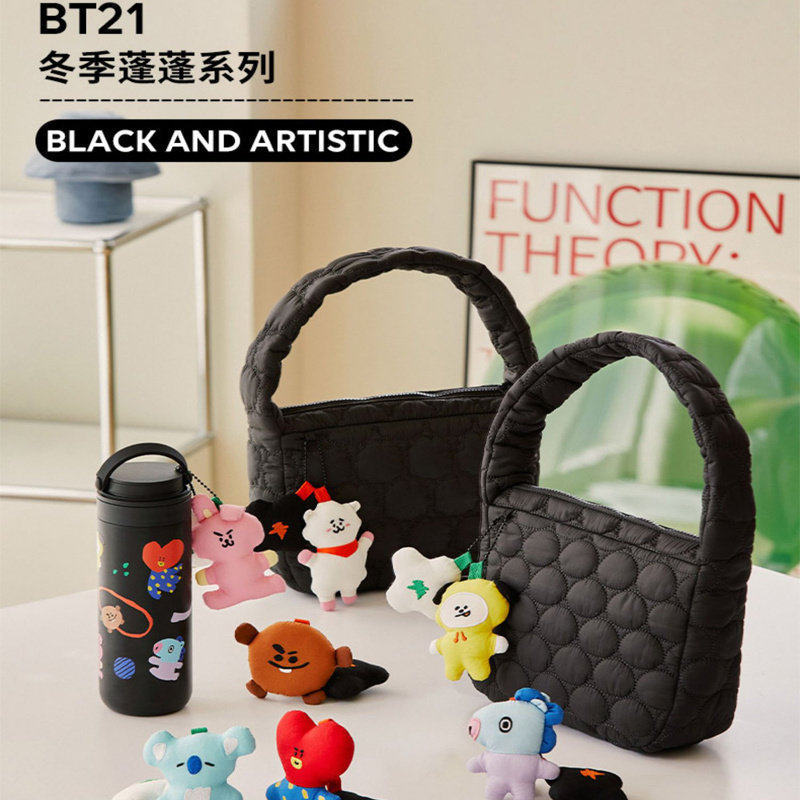 BT21蓬蓬系列单肩手拎包收纳包