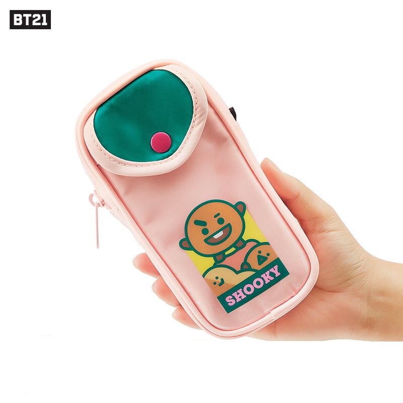 BT21笔袋画笔收纳袋COLOR公仔笔袋卡通学习文具LINE铅笔盒彩笔盒