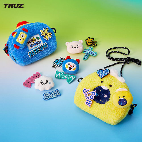 TRUZ毛绒徽章卡通配饰胸针