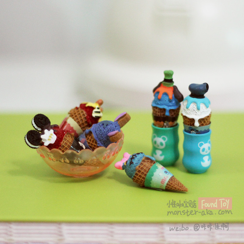 米奇史迪仔唐老鸭雪糕甜筒冰淇淋食玩模型娃娃配件手机壳diy材料,模玩/动漫/周边/娃圈三坑/桌游,盒蛋/扭蛋/联名摆件,淘宝优惠券,粉丝福利购,淘宝优惠卷