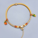 龙宝宝周岁项圈编绳手工儿童编织项链抓周礼物金锁婴儿长命锁挂绳