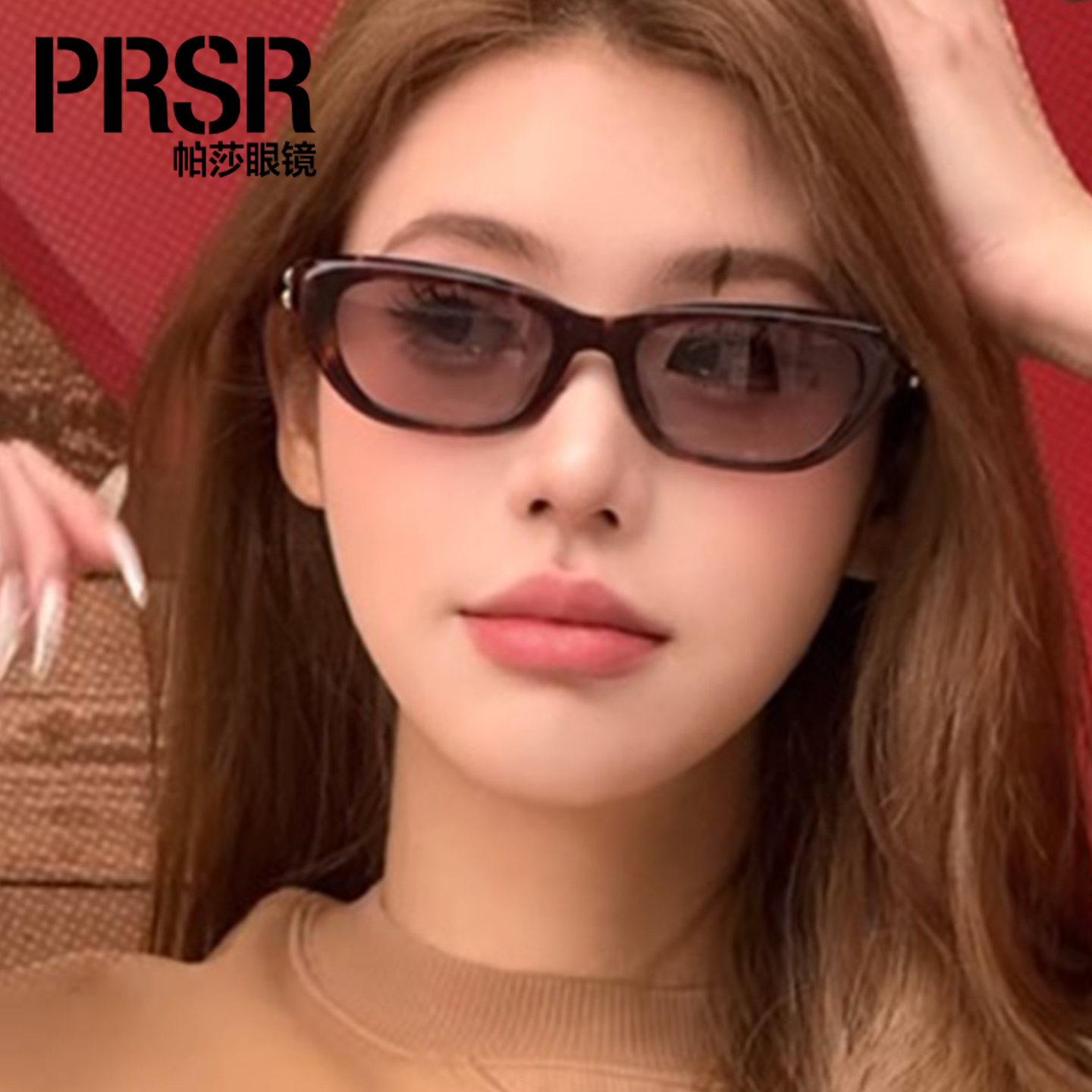 帕莎新品优雅猫眼墨镜