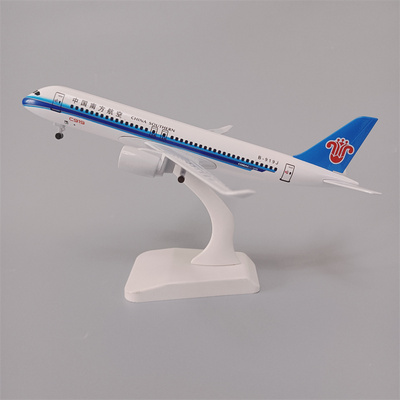 带起落架19CM中国南方航空 南航C919 合金真飞机模型金属航模