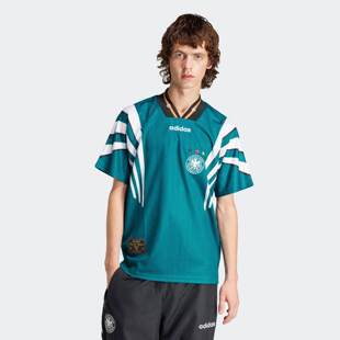 adidas阿迪达斯男装 T恤复古球衣IT7751 欧洲杯德国队足球运动短袖