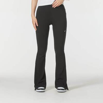 耐克运动裤春季新款女裤高腰开叉喇叭裤休闲裤长裤裤子FQ2114-010