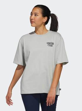 Adidas阿迪达斯短袖男女夏新款圆领针织透气运动半袖T恤 JI9499