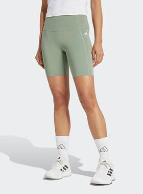 adidas阿迪达斯「OPTIME超感绷带」健身短裤2025夏女紧身裤JZ4346