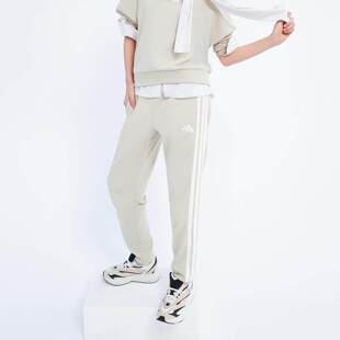 JE0049 针织长裤 adidas阿迪达斯2025春季 女子束脚锥形运动休闲裤