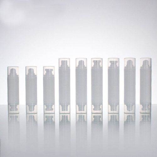 现货5ml10ml双头喷雾瓶PP真空乳液瓶旅行小样分装PP双头眼霜瓶
