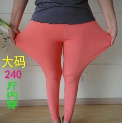 莫代尔胖mm弹力紧身内穿打底裤
