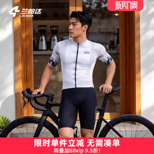 背带双箭头套装 上衣休闲男短裤 自行车风尚 骑行服短袖 兰帕达夏季