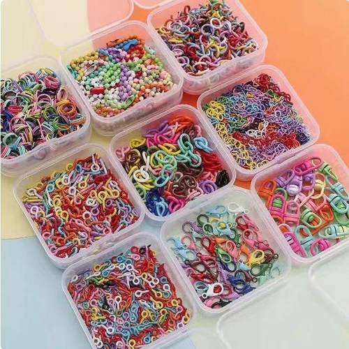 DIY彩色羊羊角钉开口圈