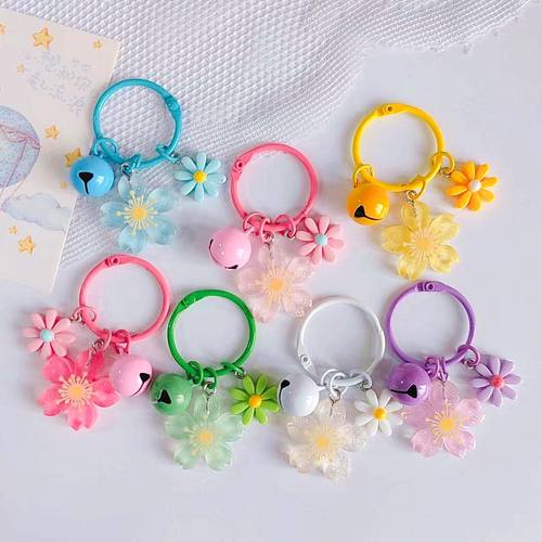 樱花钥匙扣小清新树脂