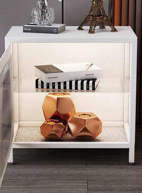 床头柜简约现代小柜子储物柜床边柜卧室收纳简易小户型床头置物架