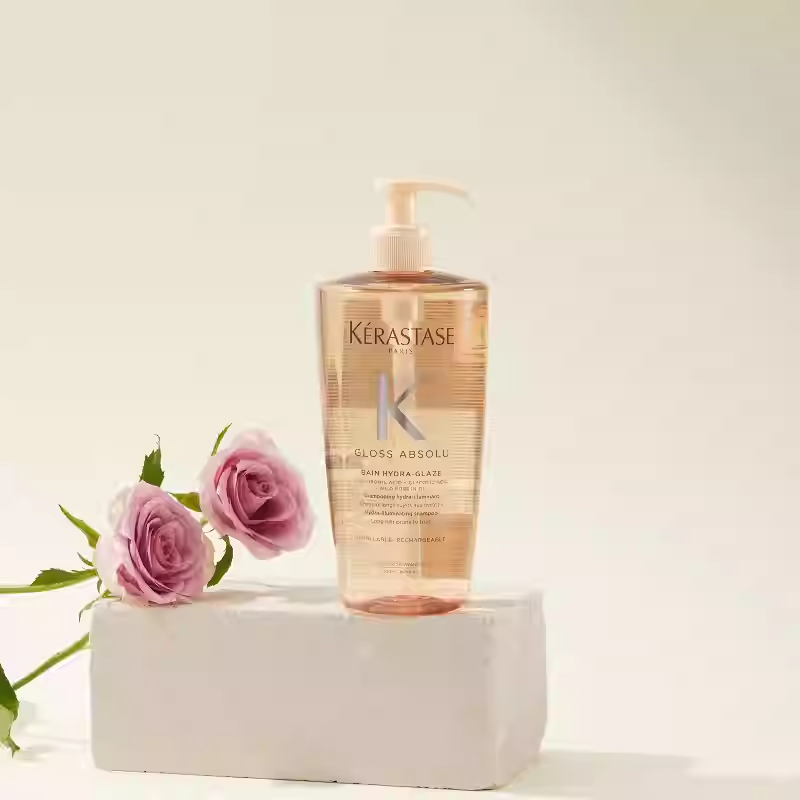 卡诗釉光玫瑰莹润洗发水500ml补水抗毛躁柔顺亮泽无硅油