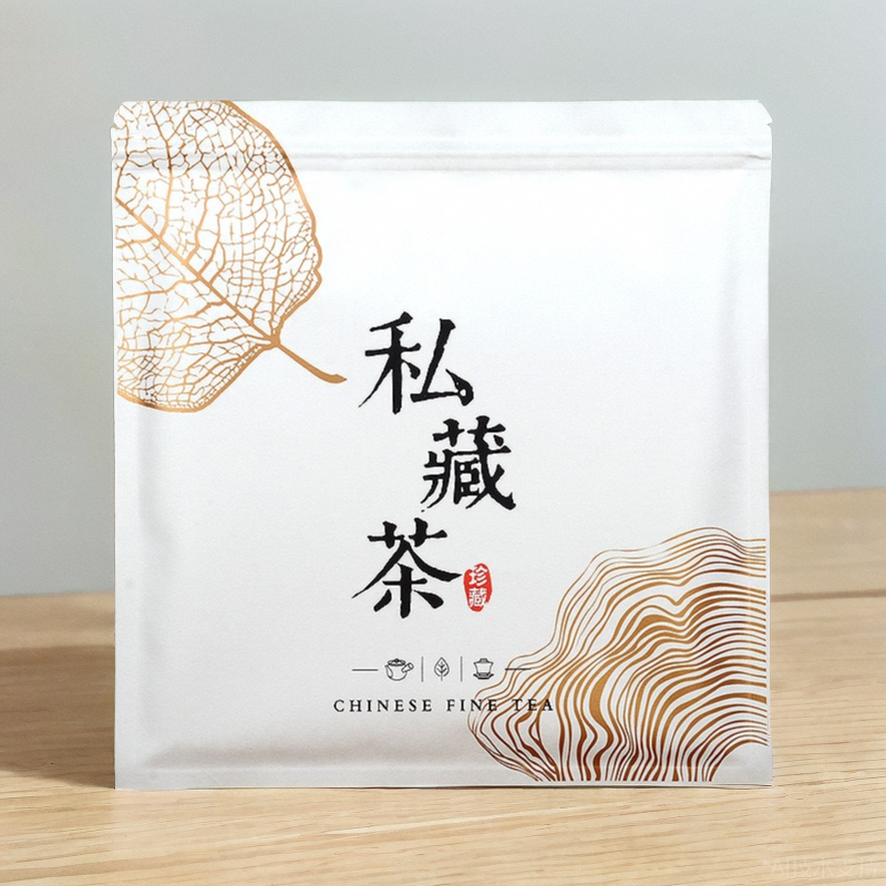 茶饼茶叶包装袋牛皮纸铝箔密封袋