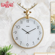 Lisheng light luxury wall clock living room mute creative clock Nordic modern minimalist personality home atmospheric quartz clock