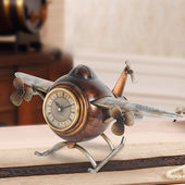 丽盛复古怀旧座钟客厅台钟卧室老式 酒柜摆件创意钟表 时钟家用个性