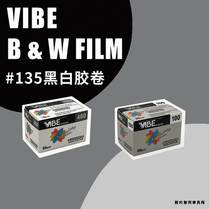 德国原装VIBE胶卷100度 400度 135黑白胶卷 负片 36张