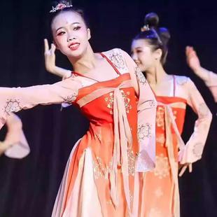 梦回醉九州汉唐古典舞演出服儿童飘逸中国风练功服齐胸身韵舞蹈服