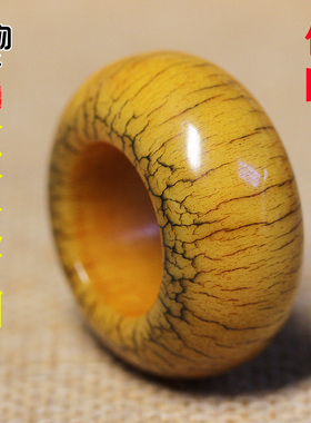 骆驼骨圈复古开片吊坠背云挂件