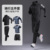 black and black [no back bag] five-piece set 