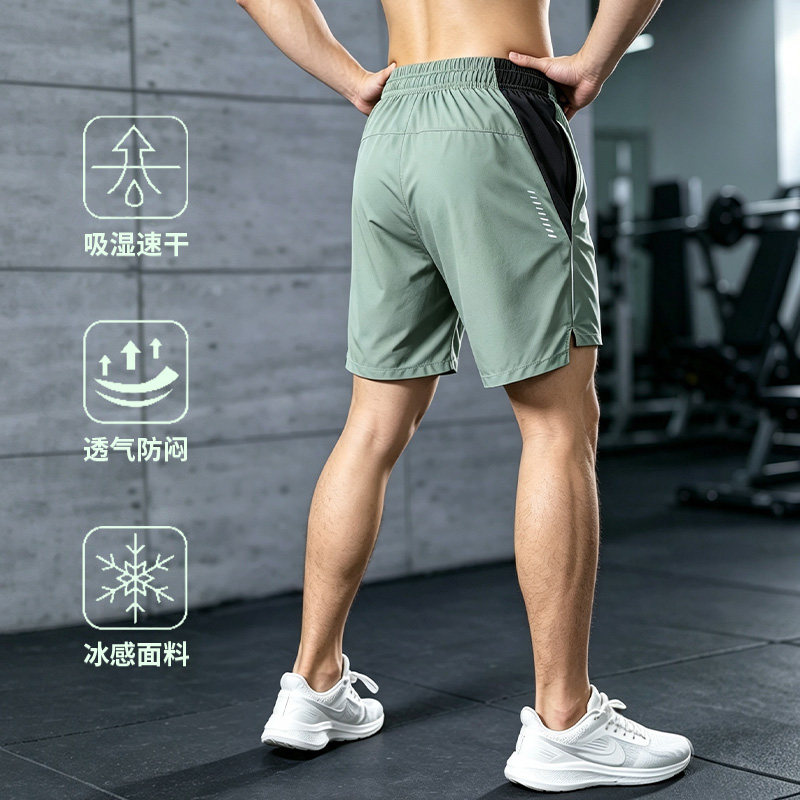 运动短裤男款速干健身房训练图片