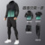 Black and green four-piece set [quick-drying and breathable] short sleeves