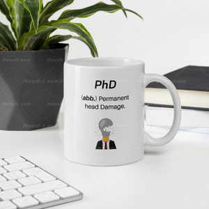 PHD毕业礼物博士生日杯杯子创意有趣陶瓷马克杯水杯礼物定制礼品
