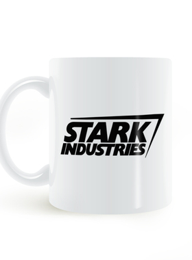Stark Industries Iron Man史塔克钢铁侠标志马克杯陶瓷杯子白色