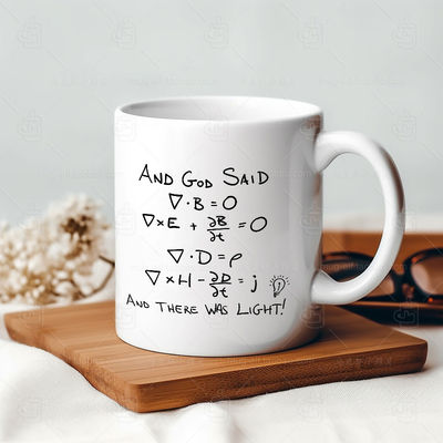 Maths Maxwell Equations大学数学物理公式麦克斯韦方程组马克杯