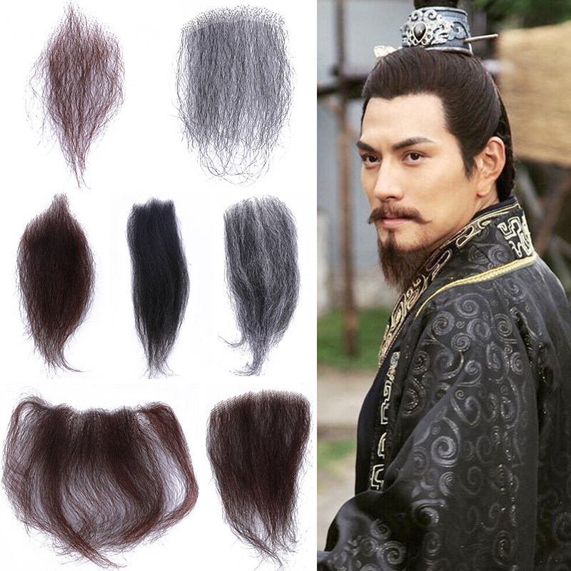 专业影视演出演员假古装民国老爷法海先生胡须白色花白手钩胡子