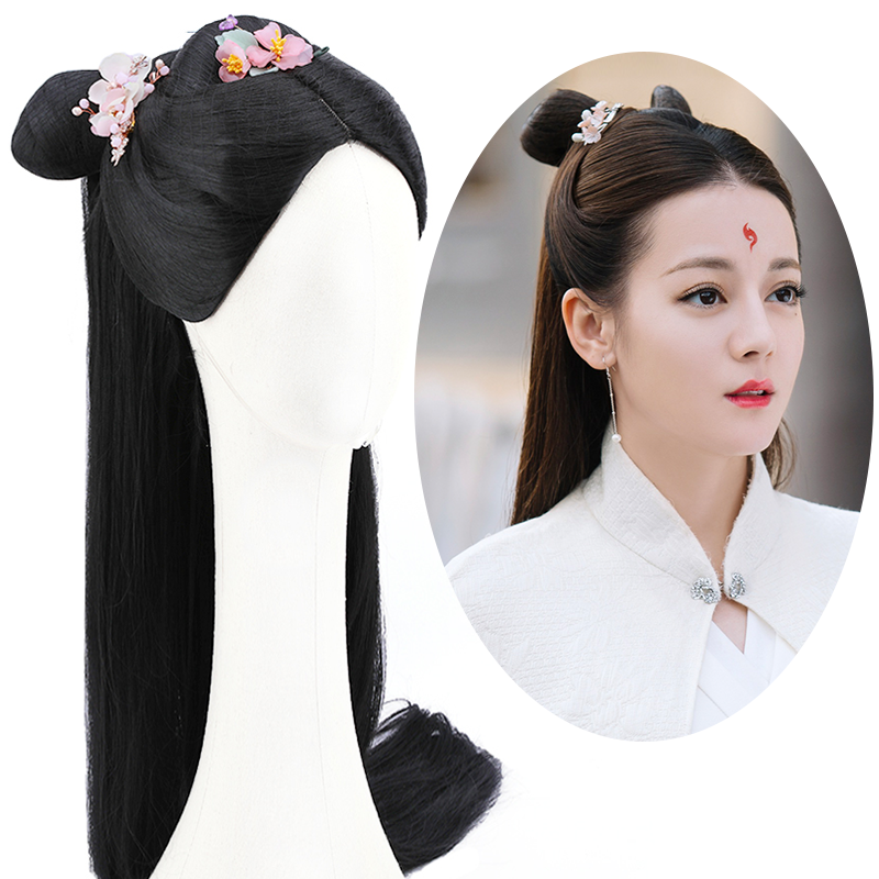 汉服假发一体式造型头套长直发发髻古代影视同款头饰整顶古风头发