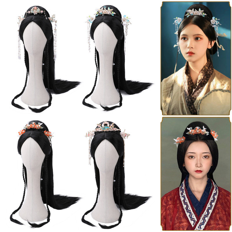 古风发型高温丝假发古装汉服装扮东汉造型长直发星汉灿烂同款7195