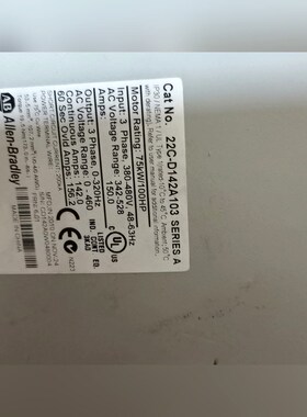 AB罗克韦尔FIeX400变频器22C-D142A1037 议价