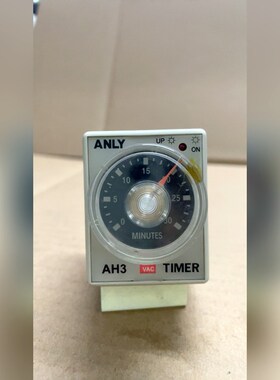 ANLY安良AH3-3时间继电器带底座电压AC220v电 议价