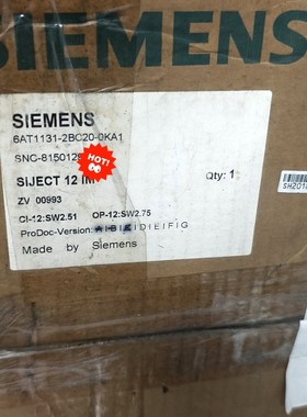 SIJECT 12 IM变频器6AT11 议价