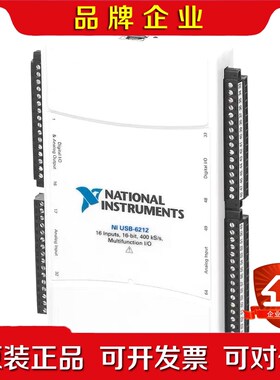 NI USB-6212采集卡DAQ模块 MASS连接78 议价