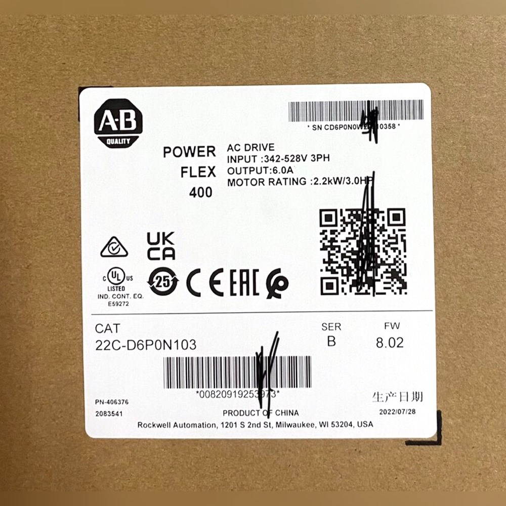 AB 罗克韦尔 22C-D6P0N103 原装 现货 议价