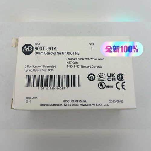 800T-J91A罗克韦尔AB选择开关800TJ91A现 议价