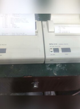 DPU-414热敏打印机功能正常打印清晰配件齐全即买 议价